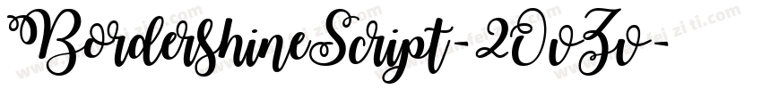 BordershineScript-2OvZv字体转换