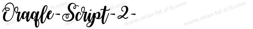 Oraqle-Script-2字体转换