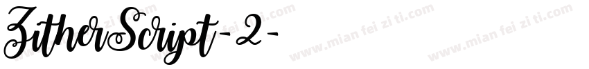 ZitherScript-2字体转换