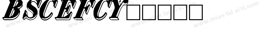 BankSansCapsEFCY字体转换