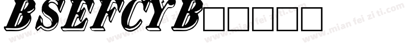 BankSansEFCY-Bol字体转换