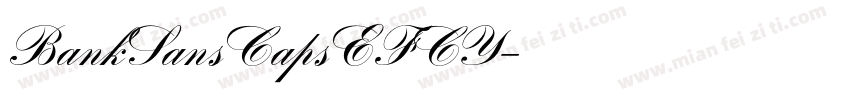 BankSansCapsEFCY字体转换