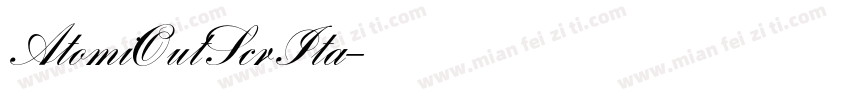 AtomiOutScrIta字体转换