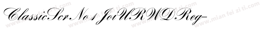 ClassicScrNo1JoiURWDReg字体转换