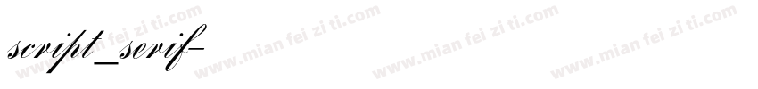 script_serif字体转换