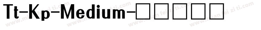 Tt-Kp-Medium字体转换