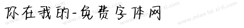 你在我的字体转换