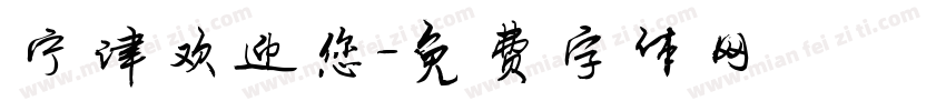 宁津欢迎您字体转换