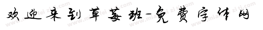 欢迎来到草莓班字体转换
