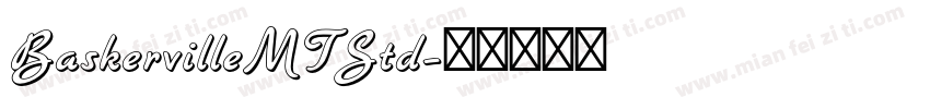 BaskervilleMTStd字体转换