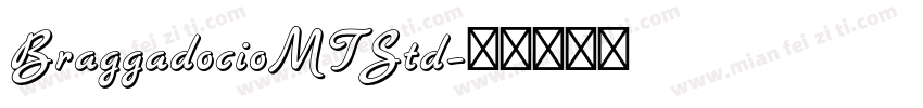 BraggadocioMTStd字体转换