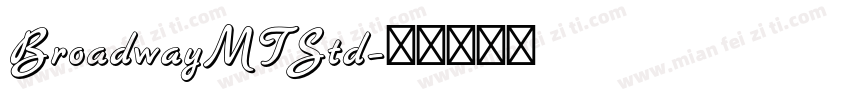 BroadwayMTStd字体转换