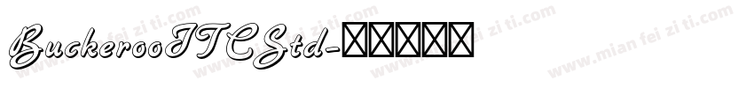 BuckerooITCStd字体转换