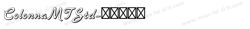 ColonnaMTStd字体转换