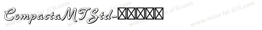 CompactaMTStd字体转换