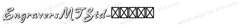 EngraversMTStd字体转换