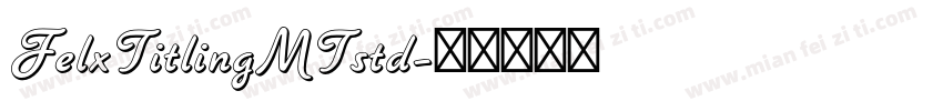 FelxTitlingMTstd字体转换