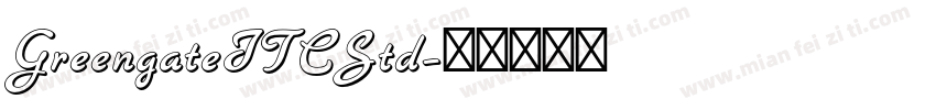 GreengateITCStd字体转换