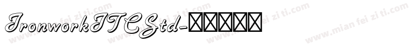 IronworkITCStd字体转换