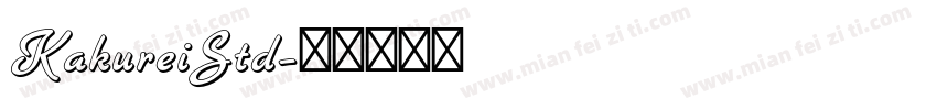 KakureiStd字体转换