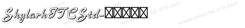 SkylarkITCStd字体转换