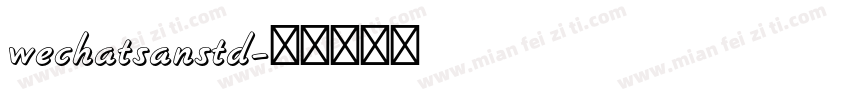 wechatsanstd字体转换