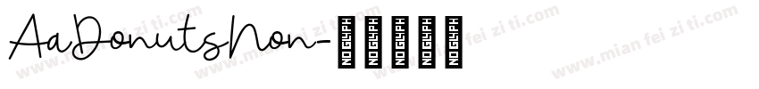 AaDonutsNon字体转换
