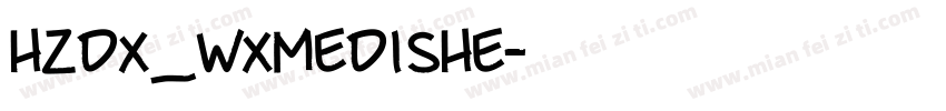 hzdx_wxmedishe字体转换