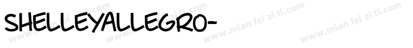 shelleyallegro字体转换