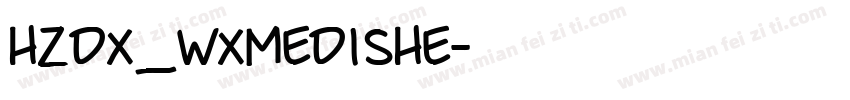 hzdx_wxmedishe字体转换