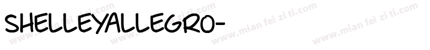 shelleyallegro字体转换