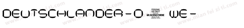 Deutschlander-O5we字体转换