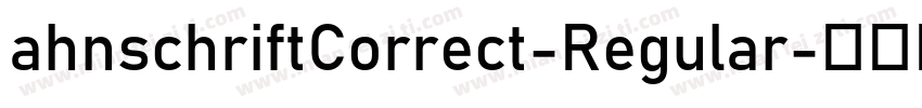 ahnschriftCorrect-Regular字体转换