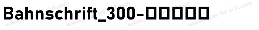 Bahnschrift_300字体转换