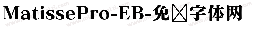 MatissePro-EB字体转换