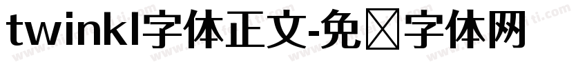 twinkl字体正文字体转换