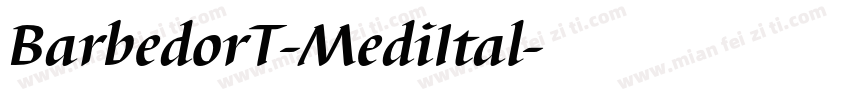 BarbedorT-MediItal字体转换