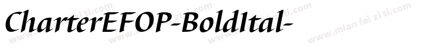 CharterEFOP-BoldItal字体转换