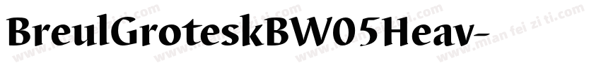 BreulGroteskBW05Heav字体转换