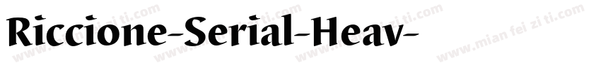 Riccione-Serial-Heav字体转换