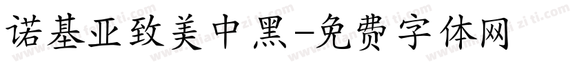 诺基亚致美中黑字体转换