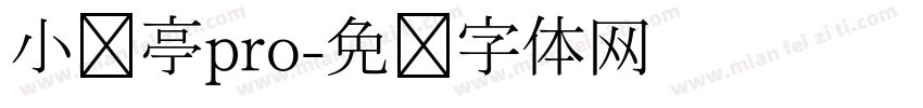 小兰亭pro字体转换