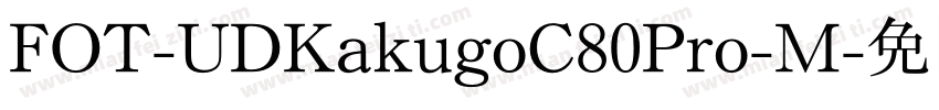 FOT-UDKakugoC80Pro-M字体转换