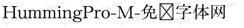 HummingPro-M字体转换
