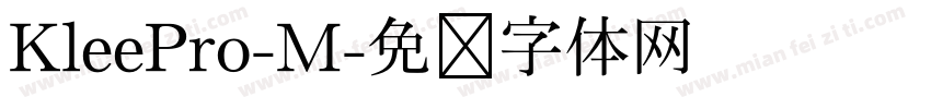 KleePro-M字体转换
