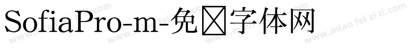 SofiaPro-m字体转换