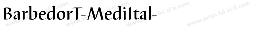 BarbedorT-MediItal字体转换