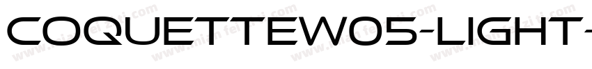 CoquetteW05-Light字体转换