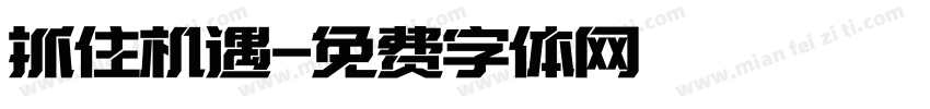 抓住机遇字体转换