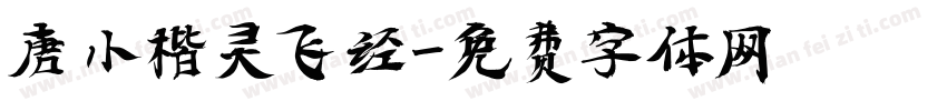 唐小楷灵飞经字体转换